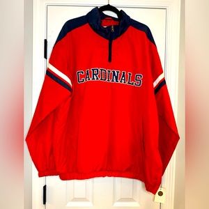 St Louis Cardinals Windbreaker. Pullover. NWT